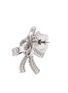 Detail View - Click To Enlarge - CZ BY KENNETH JAY LANE - Cubic zirconia bow earrings