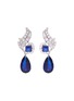 Main View - Click To Enlarge - CZ BY KENNETH JAY LANE - 'Foliate' cubic zirconia pear drop earrings