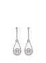 Main View - Click To Enlarge - CZ BY KENNETH JAY LANE - Cubic zirconia halo teardrop earrings