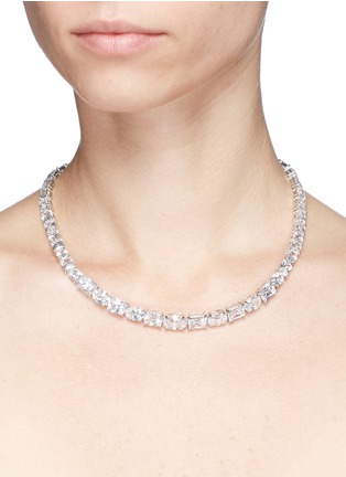 Figure View - Click To Enlarge - CZ BY KENNETH JAY LANE - Cubic zirconia tennis necklace
