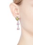 Figure View - Click To Enlarge - CZ BY KENNETH JAY LANE - Cubic zirconia clover link drop earrings