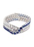 Main View - Click To Enlarge - CZ BY KENNETH JAY LANE - Cubic zirconia crossover link bracelet