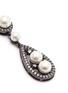 Detail View - Click To Enlarge - CZ BY KENNETH JAY LANE - Cubic zirconia glass pearl teardrop earrings