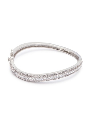 Main View - Click To Enlarge - CZ BY KENNETH JAY LANE - Cubic zirconia wavy bangle
