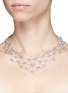 Figure View - Click To Enlarge - CZ BY KENNETH JAY LANE - Cubic zirconia spider web necklace