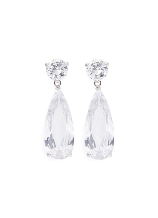 Main View - Click To Enlarge - CZ BY KENNETH JAY LANE - Cubic zirconia pear drop earrings