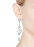 Figure View - Click To Enlarge - CZ BY KENNETH JAY LANE - Floral cubic zirconia chandelier earrings