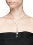 Figure View - Click To Enlarge - CZ BY KENNETH JAY LANE - Cubic zirconia fringe necklace