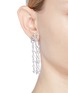 Figure View - Click To Enlarge - CZ BY KENNETH JAY LANE - Bow fringe drop earrings