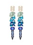 Main View - Click To Enlarge - JARDIN - Ombré strass link statement earrings