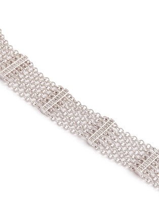 Detail View - Click To Enlarge - CZ BY KENNETH JAY LANE - Cubic zirconia bar chain choker