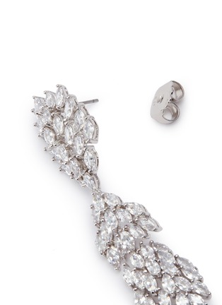 Detail View - Click To Enlarge - CZ BY KENNETH JAY LANE - Cubic zirconia marquise link drop earrings