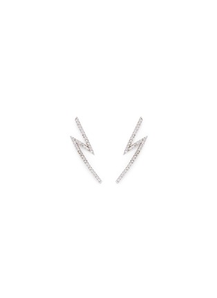 Main View - Click To Enlarge - CZ BY KENNETH JAY LANE - Cubic zirconia lightning bolt earrings