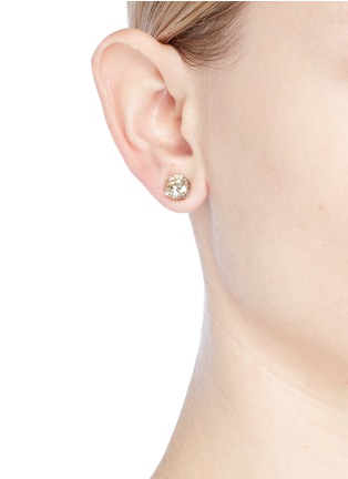 Figure View - Click To Enlarge - CZ BY KENNETH JAY LANE - Cubic zirconia stud earrings
