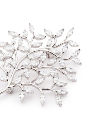 Detail View - Click To Enlarge - CZ BY KENNETH JAY LANE - Cubic zirconia tree brooch