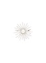 Main View - Click To Enlarge - CZ BY KENNETH JAY LANE - Shell pearl cubic zirconia starburst brooch