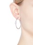 Figure View - Click To Enlarge - CZ BY KENNETH JAY LANE - Pear shape cubic zirconia hoop earrings