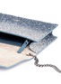 Detail View - Click To Enlarge - JIMMY CHOO - 'Florence Bre' aégradé coarse glitter crossbody bag