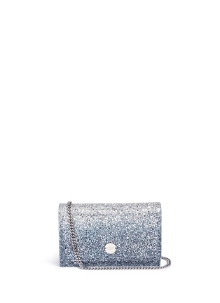 Main View - Click To Enlarge - JIMMY CHOO - 'Florence Bre' aégradé coarse glitter crossbody bag