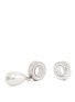 Detail View - Click To Enlarge - GIVENCHY - 'Pearl Pendant' brass magnetic earrings