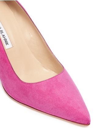 Detail View - Click To Enlarge - MANOLO BLAHNIK - 'BB' suede pumps