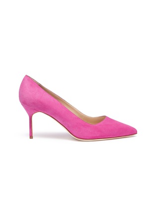 Main View - Click To Enlarge - MANOLO BLAHNIK - 'BB' suede pumps