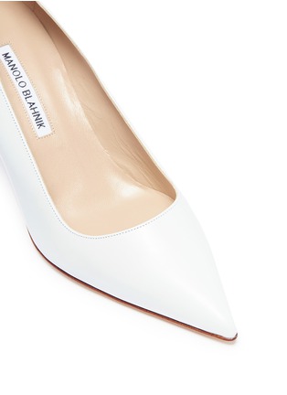 Detail View - Click To Enlarge - MANOLO BLAHNIK - 'BB' calfskin leather pumps