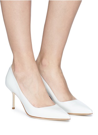 Figure View - Click To Enlarge - MANOLO BLAHNIK - 'BB' calfskin leather pumps