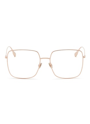 Main View - Click To Enlarge - DIOR - 'Dior Stellaire O1' metal sqaure optical glasses