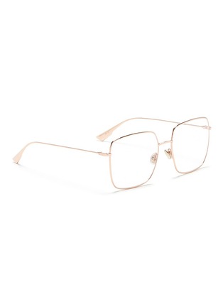 Figure View - Click To Enlarge - DIOR - 'Dior Stellaire O1' metal sqaure optical glasses