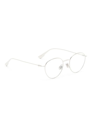 Figure View - Click To Enlarge - DIOR - 'Dior Stellaire O2' metal round optical glasses