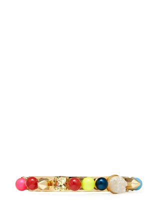 Detail View - Click To Enlarge - MOUNSER - 'Fata Morgana' rainbow bead gem cuff