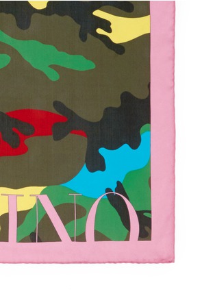 Detail View - Click To Enlarge - VALENTINO GARAVANI - 'Camupsychedelic' silk chiffon scarf