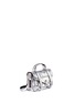 Front View - Click To Enlarge - PROENZA SCHOULER - 'PS1' tiny metallic leather satchel