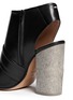 Detail View - Click To Enlarge - MAISON MARGIELA - Stone block heel leather sandal booties