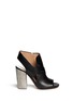 Main View - Click To Enlarge - MAISON MARGIELA - Stone block heel leather sandal booties