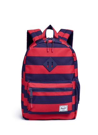 Main View - Click To Enlarge - HERSCHEL SUPPLY CO. - 'Heritage' stripe canvas 16L kids backpack