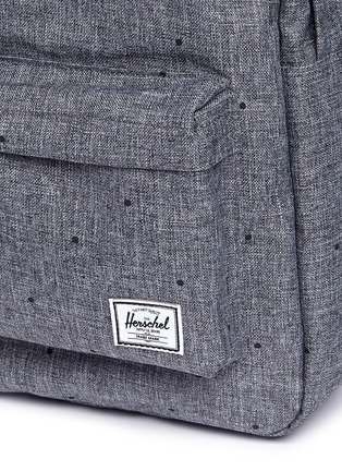 Detail View - Click To Enlarge - HERSCHEL SUPPLY CO. - 'HERITAGE' POLKA DOT PRINT CANVAS MID-VOLUME 14.5L BACKPACK