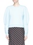 Main View - Click To Enlarge - TIBI - Sculpted sleeve cropped sweatshirt