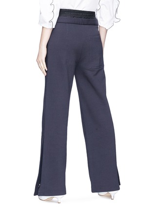 Back View - Click To Enlarge - TIBI - Double waistband flared sweatpants