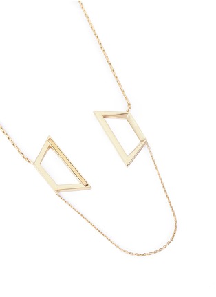 Detail View - Click To Enlarge - OLIVIA YAO - 'Field' trapezium magnet necklace