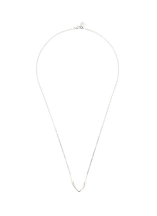 Main View - Click To Enlarge - OLIVIA YAO - 'Akasa' silver V-shaped pendant necklace