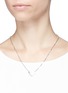 Figure View - Click To Enlarge - OLIVIA YAO - 'Akasa' silver V-shaped pendant necklace