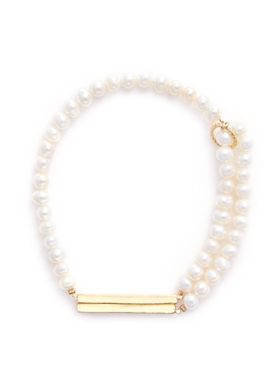 Main View - Click To Enlarge - OLIVIA YAO - 'Pearl Reflection' magnet bar bracelet