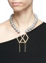 Figure View - Click To Enlarge - OLIVIA YAO - 'Marco' beaded rhombus magnet pendant necklace