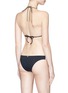 Back View - Click To Enlarge - VIX - 'Betsey Black Loop' colourblock bikini top
