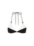 Main View - Click To Enlarge - VIX - 'Betsey Black Loop' colourblock bikini top