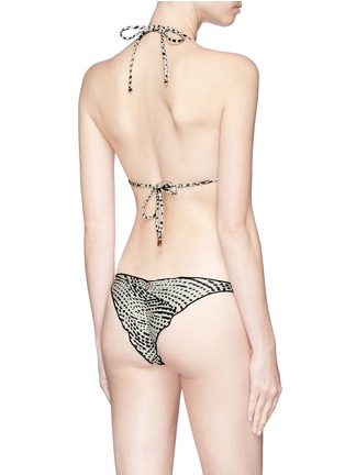 Back View - Click To Enlarge - VIX - 'Pearl Black Ripple' bikini bottoms