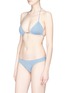 Figure View - Click To Enlarge - VIX - 'Scales Basic' perforated bikini bottoms