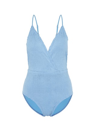 Main View - Click To Enlarge - VIX - 'Madalena' perforated Cloud Scales one-piece swimsuit